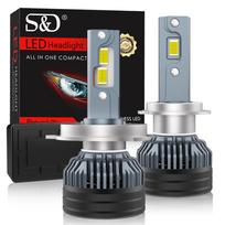 2 vnt. K6C H7 Galinga LED priekinių žibintų lemputė H1 H4 9003 HB2 H8 H11 H16(JP) HB3 9005 HB4 9006 9012 Hir2 Led diodų lempos, skirtos auto priekiniams žibintams 12V K5C automobilių žibintams H1
