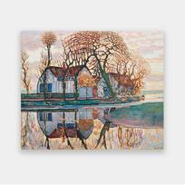 Drobė Ferma netoli Duivendrechto p. Mondrian