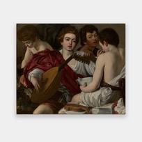 Drobė Muzikantai, Caravaggio