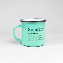 Metalinis puodelis Senelis 300 ml