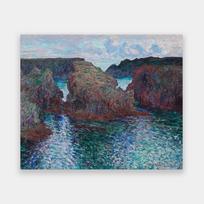 Drobė Uolos C. Monet