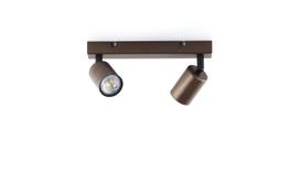 Kryptinis šviestuvas TK LIGHTING TOP BROWN 2, 2 x GU10 max 10W