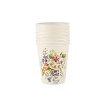 Vienkartiniai puodeliai ILAJA FLOWER, 250 ml, 8 vnt