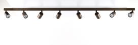 Kryptinis šviestuvas TK LIGHTING TOP BROWN 8, 8 x GU10 max 10W