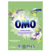 Universalūs skalbimo milteliai OMO APPLE BLOSSOM & WATER LILY, 2.25 kg
