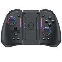 KS42 Belaidis žaidimų pultelis, skirtas Nintendo Switch/OLED, Žaidimų Switch valdiklis Bluetooth Žadinimo 6 ašių Joypad Metalinis vairasvirtis Package:14.8*14.7*6.7cm juoda