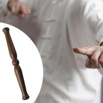Medinis Tai Chi lazdelė Trumpa lazdelė 16,5x1,6 colio sportui Qigong aksesuarai