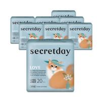 Secretday Meilės įklotai ilgi, 20 įklotų pakuotėje × 8 pakuotės