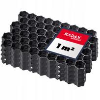 KADAX Vejos grotelės Sodo Parkavimo 60x40x4cm 4x juoda