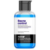 Raw Essentials Kontrolė nuo spuogų ant nugaros prausiklis kūnui, 2% salicilo rūgšties, 1% niaciamido 100ml (Pakuotėje 1 vnt), Malšina kūno spuogus, šveičia. Vyrams ir moterims.