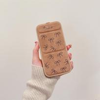 Flip Magnetic Flower Bow Folding Stand IPhone16promax/15 Mobile Phone Case Applicable To Apple 14 iPhone 16 Pro Max