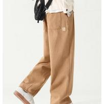 Wide-legged Work Pants for Men's Spring and Summer New Retro Casual Trousers Loose Straight Pants S
