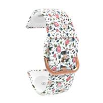20 mm spausdinama silikoninė laikrodžio apyrankė, skirta Samsung Galaxy Watch 42 mm Active 2 40 mm 44 mm apyrankės dirželis, skirtas Gear S2 Amazfit bip 20mm balta