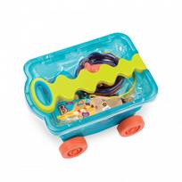 B. TOYS Mėlynas  karutis su smėlio žaislais