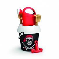 ADRIATIC Smėlio žaislų rinkinys „Piratai“ su kibirėliu (18 cm) ir laistytuvu