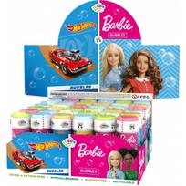 BARBIE & HOT WHEELS Muilo burbulai, 60 ml