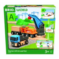 BRIO WORLD Geležinkelio rinkinys su keltuvu