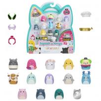SQUISHMALLOWS SQUISH-A-LONGS Herojai, 14 vnt., 2,5 cm
