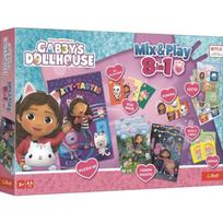 TREFL GABBY´S DOLLHOUSE 8in1 Mix&Play stalo žaidimų rinkinys Gabby’s Dollhouse