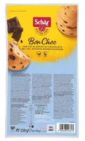 Schär BON CHOC - bandelės su šokolado gabaliukais be glitimo, 220g