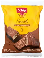 Schär SNACK - šokoladiniai vafliai su lazdynų riešutų kremu be glitimo, 105g