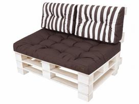 3-jų pagalvių paletei komplektas Hobbygarden Leo, rudas