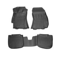 Guminiai 3D kilimėliai SUBARU Outback (BM) 2009-2014 (Juodos spalvos)