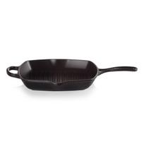 Le Creuset Ketaus grilio keptuvė kvadratinė 26x26cm matinė juoda