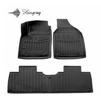 Guminiai 3D kilimėliai VOLKSWAGEN Sharan I 1995-2010 (2 eilės, Juodos spalvos)