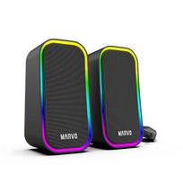 Marvo SG-225 Havoc 20 2.0 Stereo RGB žaidimų kolonėlės | Juodos