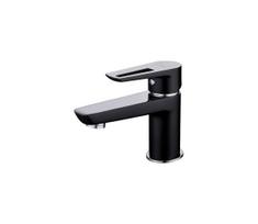 Cersanit S951-048 - Praustuvo čiaupas MILLE 13,4 cm juoda + nuotekos