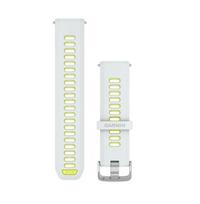 Forerunner Watch Bands (22 mm), Whitestone/translucent amp yellow with Silver hardware