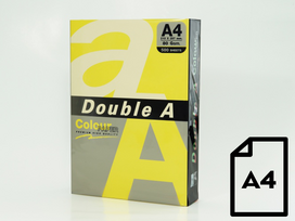 Spalvotas popierius Double A, 80g, A4, 500 lapų, Rainbow 5, 5 spalvų