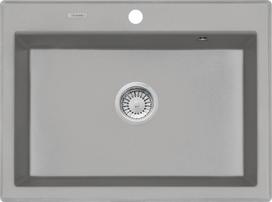 Deante granitinė virtuvinė plautuvė Deante Eridan ZQE S103, Metallic grey