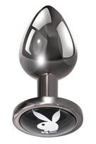 Analinis kaištis Playboy Tux Small, sidabro spalvos