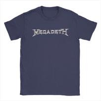 Megadeths T-shirtai šviečiantys tamsoje Vyriški 100% Medvilnė Linksmas T-shirtas Apvalia Kaklo Marškinėliai Trumpomis Rankovėmis Drabužiai Didelio Dydžio S tamsiai mėlyna spalva