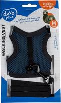 Petnešos triušiams ir šeškams Duvo+ Walking Vest, juodos/mėlynos, M