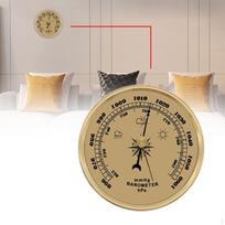 Mechaninis barometras slėgio matuoklis dekoratyvus tikslus 9 cm aneroidinis meteorologinis stotis skirtas