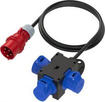 Mobile distribution box ST.ANTON with 5x16A and 3*3x16A, 1.5m H07RN-F 5G1.5, IP44 9430439W | 9003399081477