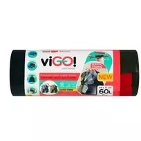 Šiukšlių maišai su elastine juosta VIGO! MAGIC, 60 l, 8 vnt