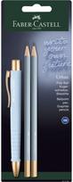 Rinkinys Faber-Castell PolyBall: tušinukas, 0,6 mm, + 2 pieštukai, melsvos spalvos