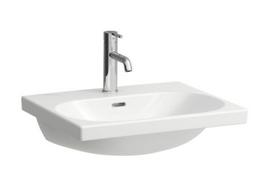 LUA praustuvas550 x 460 mm su skyle maišytuvui, baltas H8100820001041