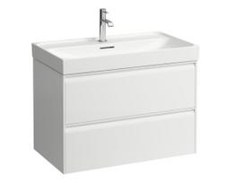 vanity unit Meda, 785x450 mm, h=515 mm, 2 drawers, matt white H4216120112601