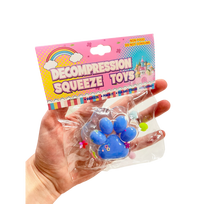 Antistresinis žaislas skvišas / squishy su blizgučiais - letenėlė, mėlyna