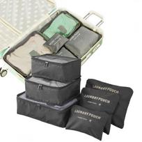 Lagamino organizatoriaus rinkinys Navy Grip, 6 dalys, pilkas
