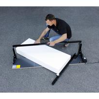 Polistireno pjaustymo rėmas su atrama EDMA.  Max. ruošinio gylis-330mm., plotis-1370mm.