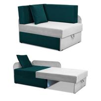 "Denis Duo" vaikiška kampinė sofa-lova transformuojamas konteineris vaikiška lova cubby čiužinys