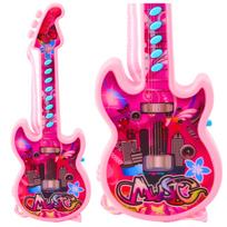 Vaikiška žaislinė gitara su melodijomis ir solmizacijos diapazonu, 29x10.5x2 cm