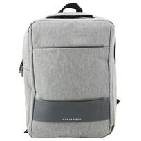 Pilkas miesto kuprinė su USB, 14L