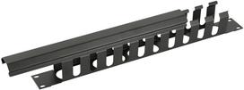 Lanview 1U 19"" SLIDING COVER CABLE  MANAGEMENT PANEL BLACK